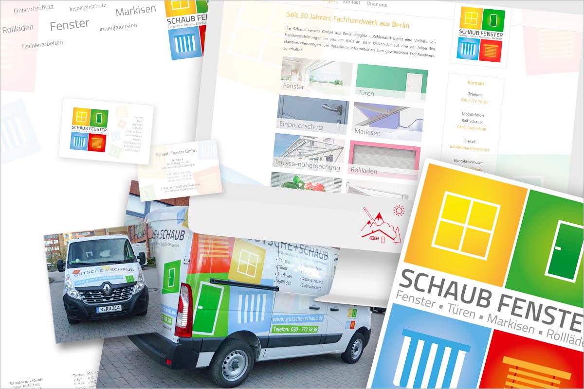 Corporate Design der Werbeagentur und Kreativagentur für Schaan
