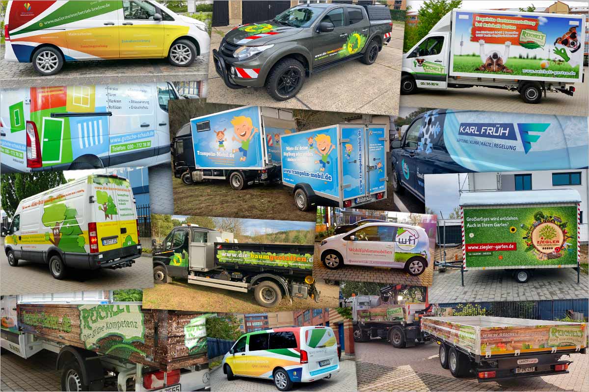 Fahrzeug- und Autowerbung der Werbeagentur und Kreativagentur für Schaan