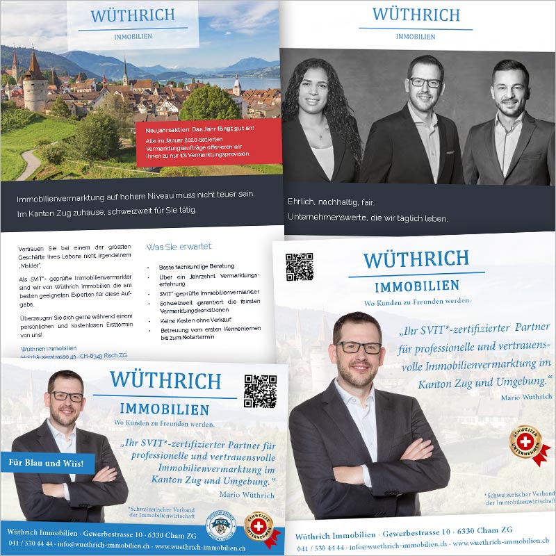 Referenz Flyer Grafikdesign der Werbeagentur und Kreativagentur Liechtenstein